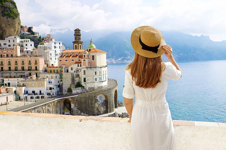 A scenic travel landscape representing travel guides